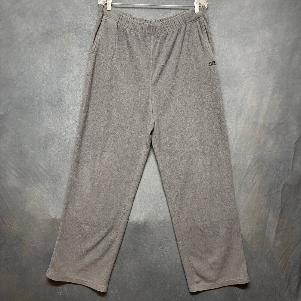 Reebok Mens Fleece Sweatpants Gray XL Warm Cozy Lounge Pants Athleisure Joggers